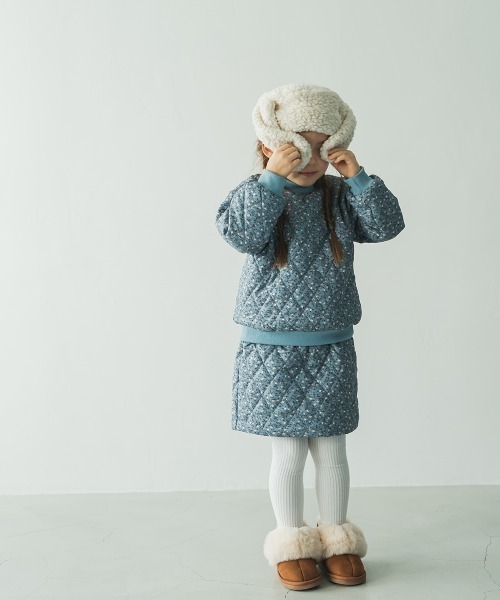 riziere（リジェール）の「うさ耳のもこもこ帽子（ニットキャップ/ビーニー・キッズ・オフホワイト・FREE）」の10枚目の写真