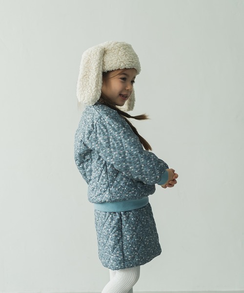 riziere（リジェール）の「うさ耳のもこもこ帽子（ニットキャップ/ビーニー・キッズ・オフホワイト・FREE）」の6枚目の写真