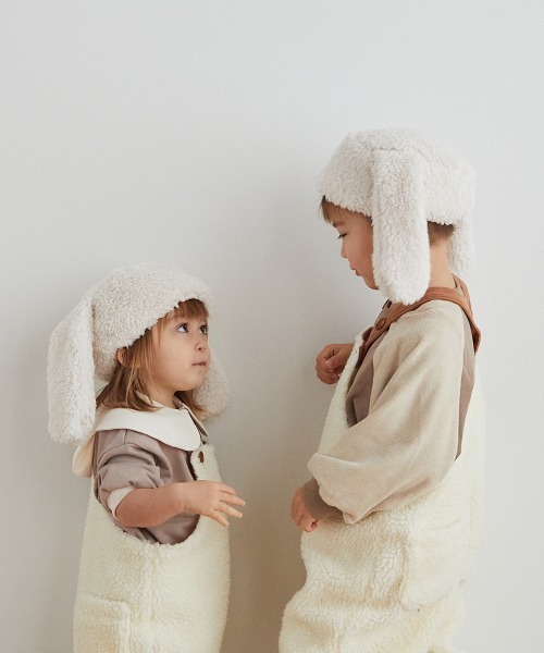 riziere（リジェール）の「うさ耳のもこもこ帽子（ニットキャップ/ビーニー・キッズ・オフホワイト・FREE）」の22枚目の写真