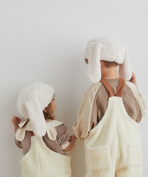 riziere（リジェール）の「うさ耳のもこもこ帽子（ニットキャップ/ビーニー・キッズ・オフホワイト・FREE）」の20枚目の写真