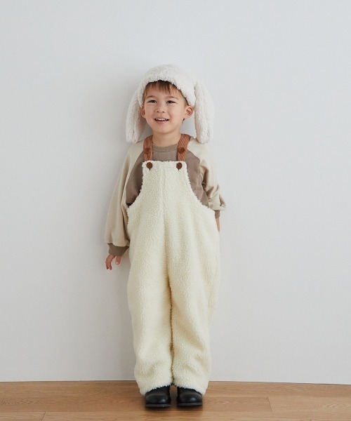 riziere（リジェール）の「うさ耳のもこもこ帽子（ニットキャップ/ビーニー・キッズ・オフホワイト・FREE）」の18枚目の写真