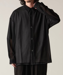 Lui's | オーガンジー配色ステッチシャツ(シャツ/ブラウス)