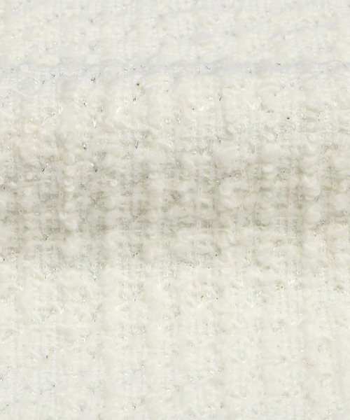 TOKYO SHIRTS（トウキョウシャツ）の「ペプラムツイードプルオーバー（シャツ/ブラウス・レディース・ブラック/オフホワイト・M/L/LL）」の6枚目の写真