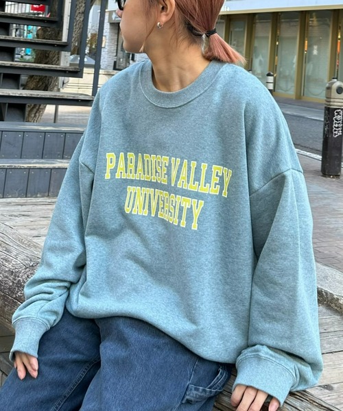 CIAOPANIC TYPY（チャオパニックティピー）の「【ユニセックス】ピグメント杢アソートプリントスウェット（スウェット・メンズ・アイボリー/ピンク/ブルー/ネイビー・LARGE/MEDIUM）」の3枚目の写真