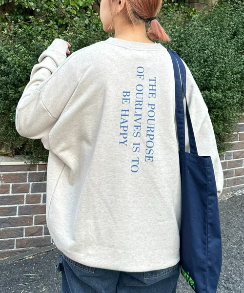 CIAOPANIC TYPY（チャオパニックティピー）の「【ユニセックス】ピグメント杢アソートプリントスウェット（スウェット・メンズ・アイボリー/ピンク/ブルー/ネイビー・LARGE/MEDIUM）」の13枚目の写真