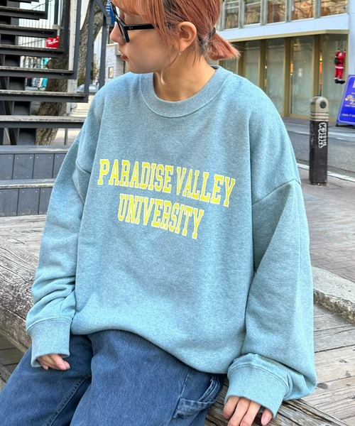 CIAOPANIC TYPY（チャオパニックティピー）の「【ユニセックス】ピグメント杢アソートプリントスウェット（スウェット・メンズ・アイボリー/ピンク/ブルー/ネイビー・LARGE/MEDIUM）」の17枚目の写真