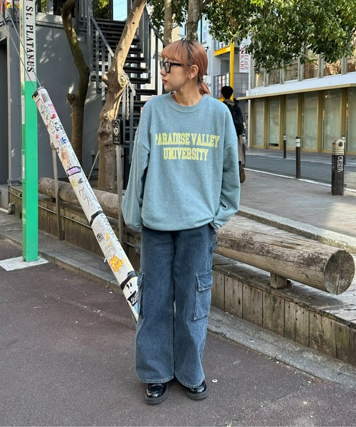 CIAOPANIC TYPY（チャオパニックティピー）の「【ユニセックス】ピグメント杢アソートプリントスウェット（スウェット・メンズ・アイボリー/ピンク/ブルー/ネイビー・LARGE/MEDIUM）」の18枚目の写真