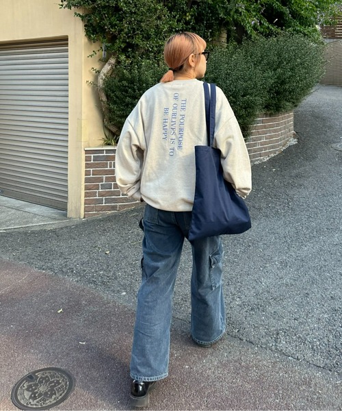 CIAOPANIC TYPY（チャオパニックティピー）の「【ユニセックス】ピグメント杢アソートプリントスウェット（スウェット・メンズ・アイボリー/ピンク/ブルー/ネイビー・LARGE/MEDIUM）」の14枚目の写真