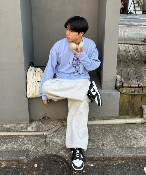 CIAOPANIC TYPY（チャオパニックティピー）の「【ユニセックス】ピグメント杢アソートプリントスウェット（スウェット・メンズ・アイボリー/ピンク/ブルー/ネイビー・LARGE/MEDIUM）」の20枚目の写真