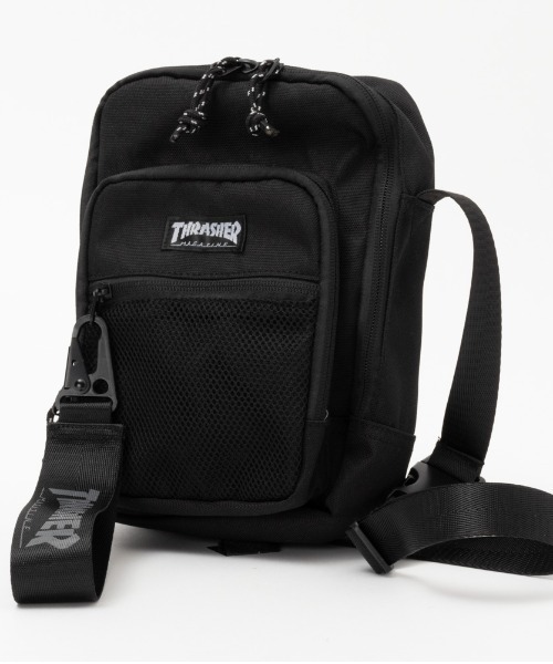 THRASHER(スラッシャー)の「THRASHER ミニショルダーバッグ(ショルダーバッグ・メンズ・ブラック・FREE)」の1枚目の写真