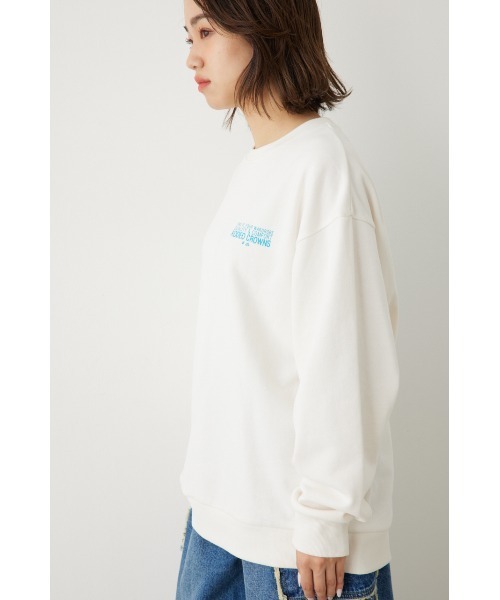 RODEO CROWNS WIDE BOWL（ロデオクラウンズワイドボウル）の「Heart logoスウェットトップス（スウェット・レディース・ネイビー/ダークグリーン/オフホワイト/チャコールグレー・FREE）」の20枚目の写真