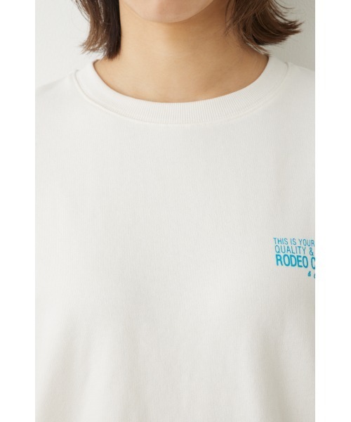 RODEO CROWNS WIDE BOWL（ロデオクラウンズワイドボウル）の「Heart logoスウェットトップス（スウェット・レディース・ネイビー/ダークグリーン/オフホワイト/チャコールグレー・FREE）」の10枚目の写真