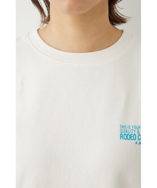 RODEO CROWNS WIDE BOWL（ロデオクラウンズワイドボウル）の「Heart logoスウェットトップス（スウェット・レディース・ネイビー/ダークグリーン/オフホワイト/チャコールグレー・FREE）」の8枚目の写真