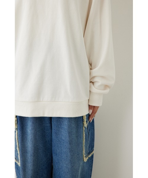 RODEO CROWNS WIDE BOWL（ロデオクラウンズワイドボウル）の「Heart logoスウェットトップス（スウェット・レディース・ネイビー/ダークグリーン/オフホワイト/チャコールグレー・FREE）」の18枚目の写真