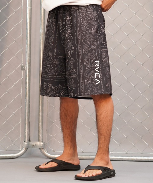 RVCA(ルーカ)の「RVCA/ルーカ ハーフパンツ ウォークショーツ イージーショーツ BE041-634(その他パンツ・メンズ・ブラック×グレー/マルチ/ブラック・S/L/M)」の2枚目の写真