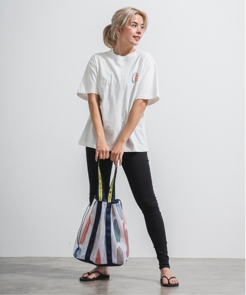 OFFSHORE（オフショア）の「【コラボ企画】OS×U-SKE×WD MESH BAG/オフショア×U-SKE×WEEKEND(ER) メッシュトートバッグ（トートバッグ・メンズ・ホワイト・FREE）」の3枚目の写真