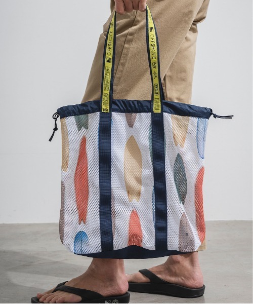 OFFSHORE（オフショア）の「【コラボ企画】OS×U-SKE×WD MESH BAG/オフショア×U-SKE×WEEKEND(ER) メッシュトートバッグ（トートバッグ・メンズ・ホワイト・FREE）」の5枚目の写真