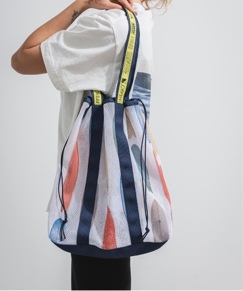 OFFSHORE（オフショア）の「【コラボ企画】OS×U-SKE×WD MESH BAG/オフショア×U-SKE×WEEKEND(ER) メッシュトートバッグ（トートバッグ・メンズ・ホワイト・FREE）」の6枚目の写真