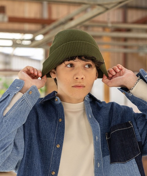 niko and...(ニコアンド)の「コットンカラーニットワッチ(ニットキャップ/ビーニー・メンズ・ベージュ/グリーン/ブラック/パープル・FREE)」の13枚目の写真