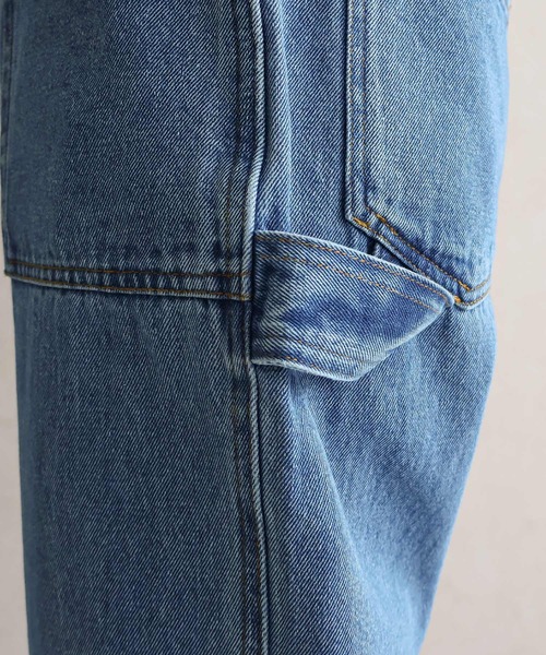 Social GIRL(ソーシャルガール)の「ペインターパンツ(デニムパンツ・レディース・ネイビー/ホワイト/ライトブルー/ブルー・M)」の20枚目の写真