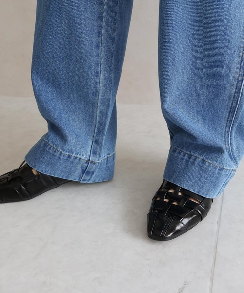 Social GIRL(ソーシャルガール)の「ペインターパンツ(デニムパンツ・レディース・ネイビー/ホワイト/ライトブルー/ブルー・M)」の21枚目の写真