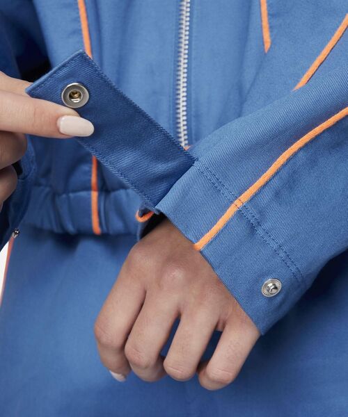 NIKE（ナイキ）の「《セットアップ対応商品》ナイキ スポーツウェア ウィメンズ ウーブン ジャケット / Nike SportswearWomen's Woven Jacket＜S-2XL 展開＞（セットアップ・レディース・ブラック/ブルー系その他・S/XL/2XL/L/M）」の13枚目の写真