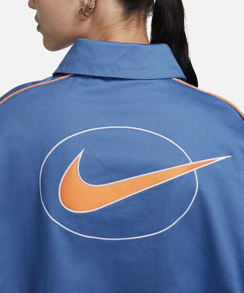 新品L NIKEスポーツウェア ウーブン ジャケットFN1941-010 NIKE AS W NSW STREET WVN JKT BLACK/LIGHT PUMICE/WHITE 24SP-I