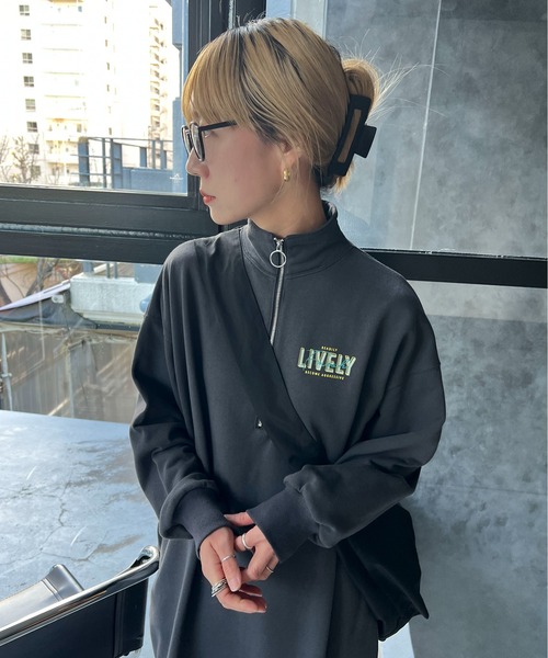 feepur by saya(フェピュールバイサヤ)の「【XSサイズあり】ハーフジップロゴスウェットワンピース(ワンピース・レディース・オフホワイト/ブラック/オートミール/杢グレー・MEDIUM/X-SMALL)」の21枚目の写真
