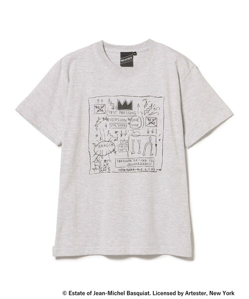 BEAMS T（ビームスティー）の「BEAMS T / BASQUIAT T-SHIRT②（Tシャツ/カットソー・メンズ・ブラック/ライトグレー・L/M/S/XL）」の3枚目の写真