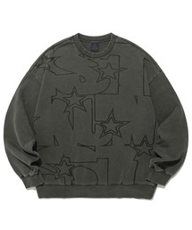A'GEM/9 × .kom『ISTKUNST/イストクンスト』 BIG TEXT SWEATSHIRT/テキスト グラフィック プルーオーバー スウェット