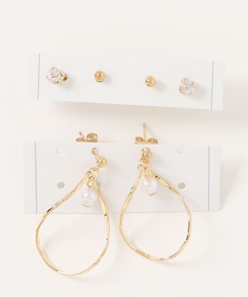 GGD SELECT（ジージーディー　セレクト）の「ピアス3Pセット（ピアス（両耳用）・レディース・B/G/A/C/D/E/F/H・FREE）」の2枚目の写真