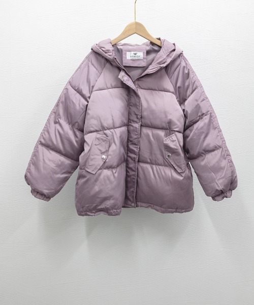 Miniministore(ミニミニストア)の「エコダウンジャケット フード付き韓国冬服(ダウンジャケット/コート・レディース・ブラック/アイボリー/パープル/ベージュ/ブルー・FREE)」の20枚目の写真
