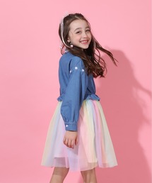 BABYDOLL（ベビードール）の「デニム シャツ ドッキング ワンピース 9167K（ワンピース・キッズ）」