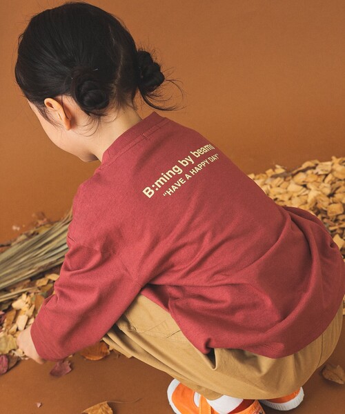 B:MING by BEAMS（ビーミングバイビームス）の「ロゴ プリント ロングスリーブ Tシャツ（90～140cm）（Tシャツ/カットソー・キッズ・レッド系その他2/ホワイト系その他5/ブルー系その他4・90/100/110/120/130/140）」の7枚目の写真