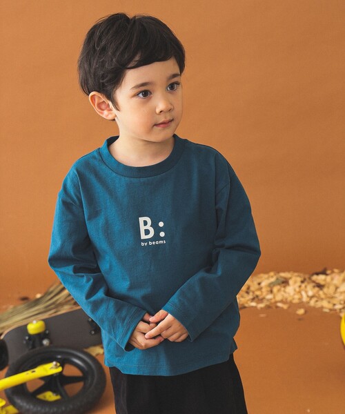 B:MING by BEAMS（ビーミングバイビームス）の「ロゴ プリント ロングスリーブ Tシャツ（90～140cm）（Tシャツ/カットソー・キッズ・レッド系その他2/ホワイト系その他5/ブルー系その他4・90/100/110/120/130/140）」の8枚目の写真