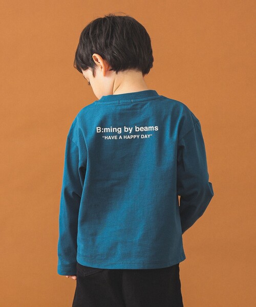 B:MING by BEAMS（ビーミングバイビームス）の「ロゴ プリント ロングスリーブ Tシャツ（90～140cm）（Tシャツ/カットソー・キッズ・レッド系その他2/ホワイト系その他5/ブルー系その他4・90/100/110/120/130/140）」の9枚目の写真