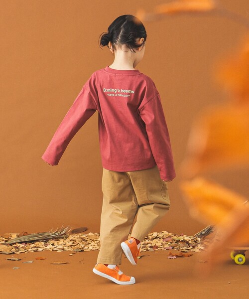 B:MING by BEAMS（ビーミングバイビームス）の「ロゴ プリント ロングスリーブ Tシャツ（90～140cm）（Tシャツ/カットソー・キッズ・レッド系その他2/ホワイト系その他5/ブルー系その他4・90/100/110/120/130/140）」の10枚目の写真