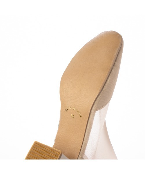 noyau(ノヤウ)の「ブロックヒールチュールブーツサンダル(サンダル・レディース・シルバー/ブラック/ホワイト/ベージュ・LL/L/M/S)」の11枚目の写真