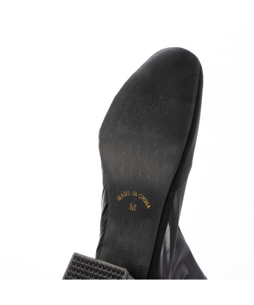 noyau(ノヤウ)の「ブロックヒールチュールブーツサンダル(サンダル・レディース・シルバー/ブラック/ホワイト/ベージュ・LL/L/M/S)」の9枚目の写真