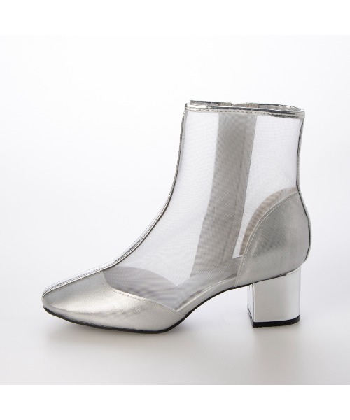 noyau(ノヤウ)の「ブロックヒールチュールブーツサンダル(サンダル・レディース・シルバー/ブラック/ホワイト/ベージュ・LL/L/M/S)」の13枚目の写真