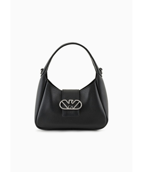 EMPORIO ARMANI（エンポリオアルマーニ）の「【エンポリオ アルマーニ】ホーボーハンドバッグ レザー製 イーグルバックル（ハンドバッグ・レディース・ブラック/エメラルド・FREE）」の15枚目の写真