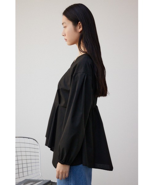 AZUL by moussy（アズールバイマウジー）の「2WAYバルーンスリーブペプラムブラウス（シャツ/ブラウス・レディース・オフホワイト/ブラック・SMALL/MEDIUM）」の18枚目の写真