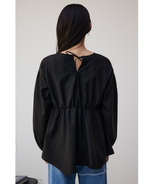AZUL by moussy（アズールバイマウジー）の「2WAYバルーンスリーブペプラムブラウス（シャツ/ブラウス・レディース・オフホワイト/ブラック・SMALL/MEDIUM）」の19枚目の写真
