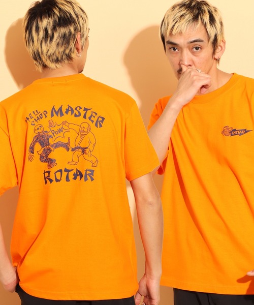 ROTAR(ローター)の「HELL CHOP MASTER Tee(Tシャツ/カットソー・メンズ・ホワイト/オレンジ/ブラック・SMALL/MEDIUM/LARGE/X-LARGE)」の3枚目の写真
