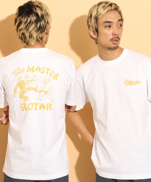 ROTAR(ローター)の「HELL CHOP MASTER Tee(Tシャツ/カットソー・メンズ・ホワイト/オレンジ/ブラック・SMALL/MEDIUM/LARGE/X-LARGE)」の4枚目の写真