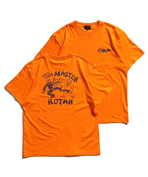 ROTAR(ローター)の「HELL CHOP MASTER Tee(Tシャツ/カットソー・メンズ・ホワイト/オレンジ/ブラック・SMALL/MEDIUM/LARGE/X-LARGE)」の6枚目の写真