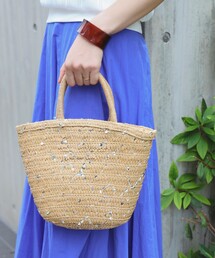 Ray BEAMS | Ray BEAMS / グリッター ペーパー バッグ(かごバッグ)