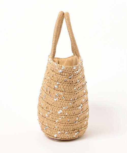Ray BEAMS（レイビームス）の「Ray BEAMS / グリッター ペーパー バッグ（かごバッグ・レディース・ピンク/ライトブルー/ベージュ・ONE SIZE）」の10枚目の写真