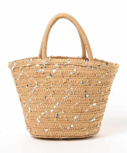 Ray BEAMS（レイビームス）の「Ray BEAMS / グリッター ペーパー バッグ（かごバッグ・レディース・ピンク/ライトブルー/ベージュ・ONE SIZE）」の11枚目の写真