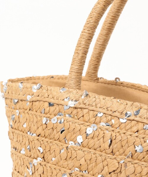 Ray BEAMS（レイビームス）の「Ray BEAMS / グリッター ペーパー バッグ（かごバッグ・レディース・ピンク/ライトブルー/ベージュ・ONE SIZE）」の13枚目の写真